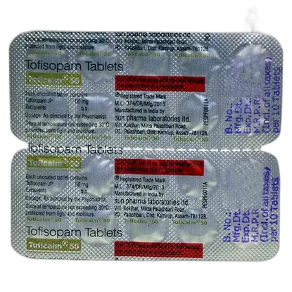 toficalm 50mg tablet 10's
